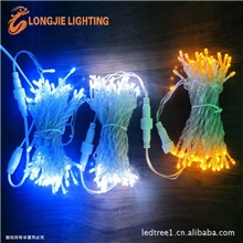 10米100灯PVC透明线LED可连接式灯串、圣诞灯串、厂家直销