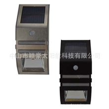 不锈钢太阳能人体感应灯红外感应灯太阳能庭院灯户外灯壁灯PIR
