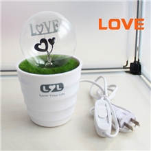 厂家直销盆栽花火灯浪漫花火小夜灯创意台灯led灯花太阳台灯