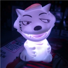 热销地摊货源批发酷酷滴灰太狼变色小夜灯厂家直销