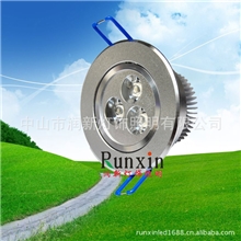 批发led天花射灯外壳套件3W沙银色太阳花散热器