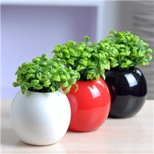 爱瓷家居欧洲抽象主义花瓶小资格调小花瓶立体圆球陶瓷花瓶