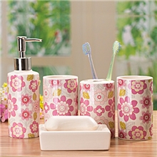 爱瓷家居卫浴五件套批发卫浴五件套卫浴陶瓷工艺品