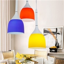 【华敏灯饰】批发热销现代家居餐厅吊明亮三色吊灯