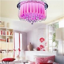 粉经罩平板灯经典卧室吸顶灯古镇吸顶灯圆形卧室灯MD8042/6