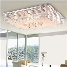 水晶灯批发现代简约吸顶灯长方形水晶灯古镇餐厅灯家居灯饰8058