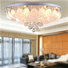 客厅吸顶灯现代简约卧室水晶灯led吸顶灯广东中山灯具9035