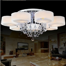 led客厅灯具现代简约水晶吊吸顶灯灯饰批发led客厅吸顶灯