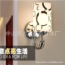 供应现代简约玻璃单头酒店床头灯工程壁灯灯具灯饰全场混批