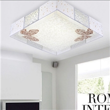 供应现代简约方形卧室羊皮吸顶灯具灯饰厂家特价批发