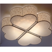 供应温馨现代卧室羊皮吸顶灯具全场混批