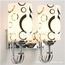 供应现代简约玻璃双头酒店卧室床头工程壁灯批发全场混批