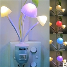 厂家直销阿凡达蘑菇小夜灯七彩灯批发LED节能灯床头灯壁灯