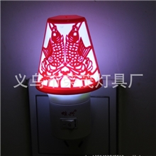 led小夜灯新款带开关节能创意插电小夜灯厂家批发双鱼款雄兴牌