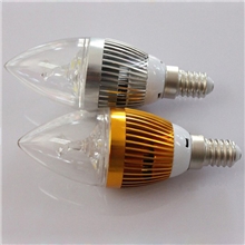 供应经济实惠3W-E14大功率LED灯泡光源主要用于水晶灯吸顶灯