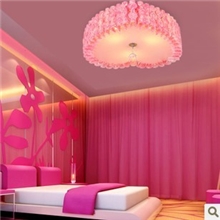 【5折优惠】灯饰代销粉色心形pvc灯婚庆灯饰喜庆灯卧室吸顶灯
