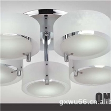 供应现代简约五头灯客厅灯卧室灯吸顶灯特价直销F5791-5