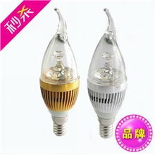 亏本促销蜡烛灯3W水晶灯e14光源led节能灯泡led灯e27大功率高亮