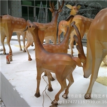 厂家直销价大型发光圣诞树老人公园商场酒店圣诞发光梅花小鹿