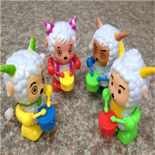 新品儿童热销玩具热卖打鼓喜洋洋上链发条敲鼓喜洋洋