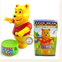 上链发条玩具不用电池打鼓小熊敲鼓维尼淘宝热销