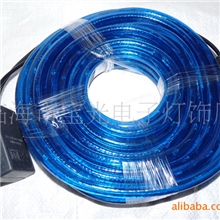 供应圆二线蓝色LED彩虹管霓虹灯led柔性霓虹24颗一米