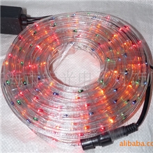 供应圆二线彩色10M彩虹管霓虹灯圆二线彩虹管led彩虹管