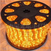 圆二线黄色LED彩虹管