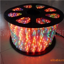 供应100米圆三线空心彩虹管霓虹灯