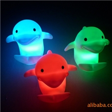 七彩海豚小夜灯电子小夜灯变色小夜灯广告促销礼品灯
