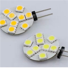 照明LEDG4灯泡珠5050SMD圆状贴片插脚灯替代卤素灯