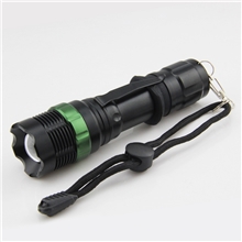 【低价热销】强光充电led手电筒旋转变焦铝合金手电筒