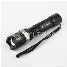 热销手电筒旋转调焦手电调光强光充电手电筒