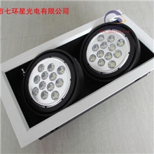 专业LED格栅豆胆灯厂家，2*12W豆胆灯，双头斗胆灯12W