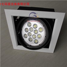 象牙白单头12W豆胆灯12wled斗胆灯专业服装珠宝店格栅灯射灯厂家