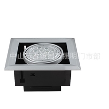 12WLED大功率豆胆灯，单头豆胆灯12*1W天花豆胆射灯开160*160mm