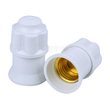 灯头批发瓷白胶木螺口灯头E27灯口胶木阻燃灯头LT-603