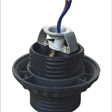 塑料灯头，灯座E27卡式半牙，电木灯头，外牙灯头