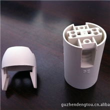 供应E27、E14灯头、灯座、塑料配件CECQCE14卡式光身(白色)