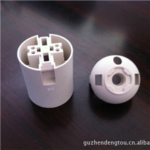供应E27、E14螺口灯头、灯座、塑料配件E27光身(白色)