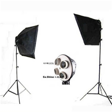 四联柔光箱摄影灯具摄影棚服装拍摄摄影器材套装