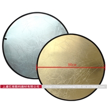 厂家生产摄影器材80cm二合一高档进口反光板带便携袋