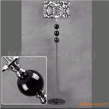 客厅落地灯小额批发酒店工程落地灯质保三年黑色水晶落地灯