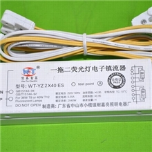 厂家直销高品质T8一拖二灯箱镇流器2*40W