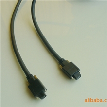 IEEE1394数据线6P9P工业相机专用带螺钉固定