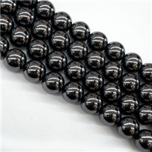 8MM香巴拉手链黑胆珠配件黑胆石磁铁石黑胆圆珠
