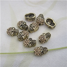 DIY合金配件骷髅头合金点钻配件手饰项饰配件首饰手链批发