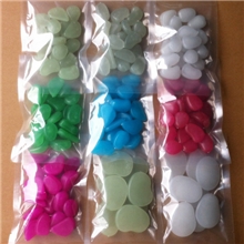 供应发光石子发光石头鱼缸用各种发光鹅卵石夜光石子支持混批