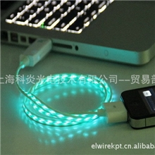 新品iPhone苹果、三星手机USB发光EL数据线