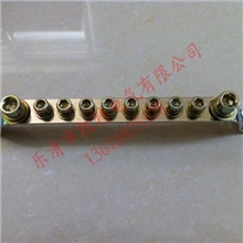 10孔地排，总长174mm，规格2*15接地排，零地排接地端子